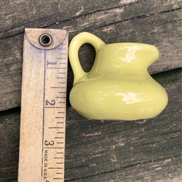 Bybee Other - BYBEE Mini Pottery Kentucky McCOY Pitcher SHAWNEE Miniature Vintage Soft Yellow